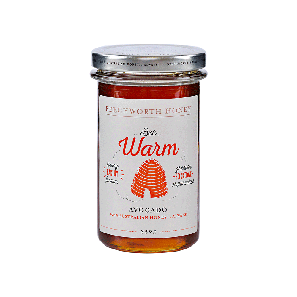 Bee Warm Avocado Honey 350g Jar