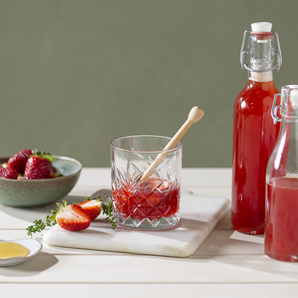 Honey, Strawberry & Thyme Syrup
