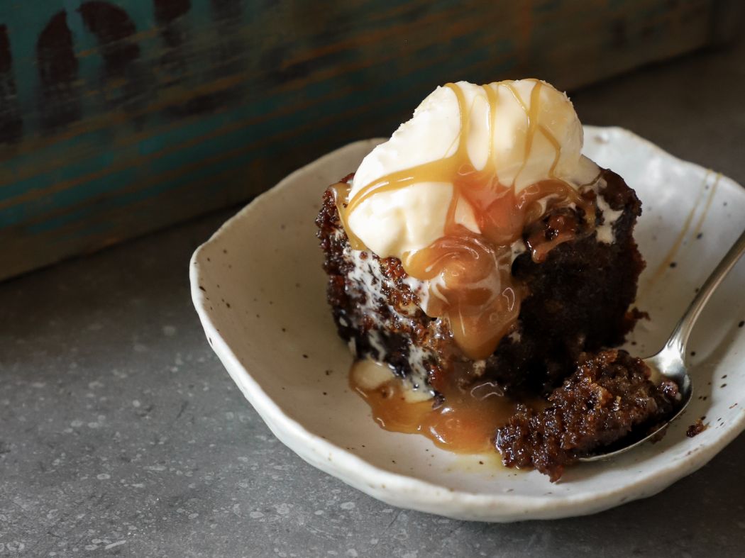Sticky Date Pudding with Salted Honey Caramel Sauce