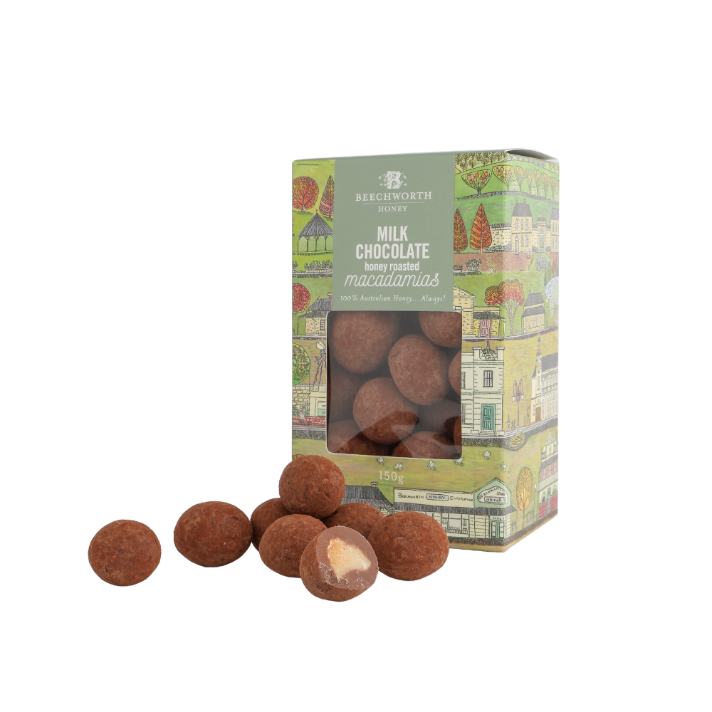 Beechworth Honey Milk Chocolate Honey Roasted Macadmias