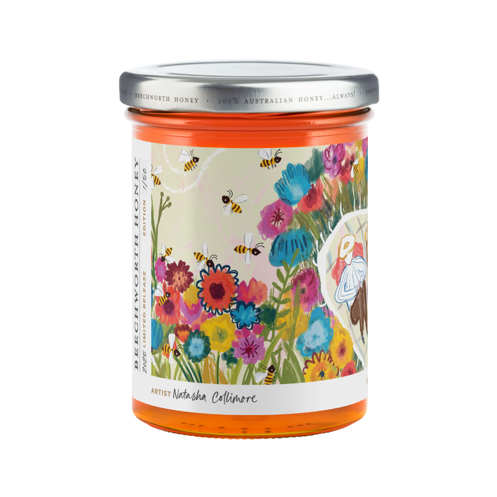 POLL25JAR550-Natasha_Pollinate-Honey-2025_Natasha-Collimore_550g_front