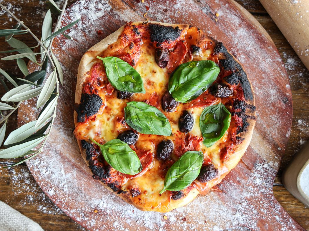 Spicy Salami Pizza with Chilli & Honey
